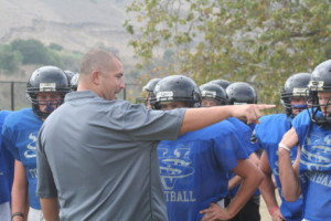 Head Coach Justin Reber of Saddleback Valley Christian, San Juan Capistrano, CA.