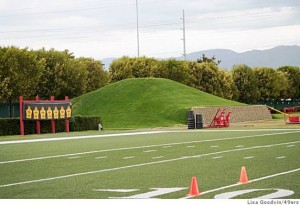 Mike Singletary has this hill built at the 49er facility. He sighted Rice's work on hills for the reason he did it.