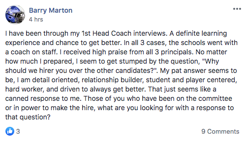 Why should we hire you over the other candidates CoachFore org