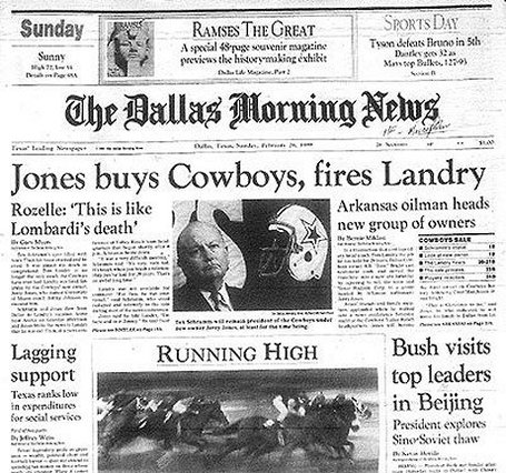 Flashback: Tom Landry ousted as Cowboys' head coach in 1989